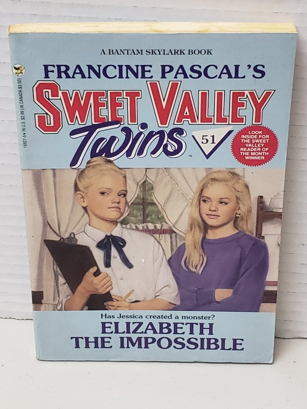 Sweet Valley Twins Book #51 Elizabeth The Impossible